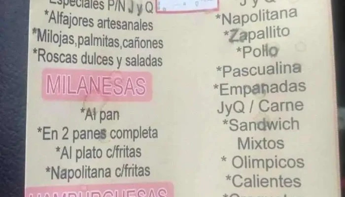 Rotiseria Lo De Bruno:  Menu