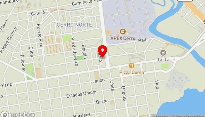 mapa de Rotisería NIVEL DIOS Restaurante de comida rápida en Montevideo