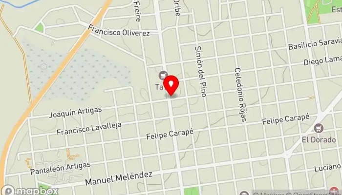 mapa de Rotisería Riquelme Restaurante en Treinta y Tres