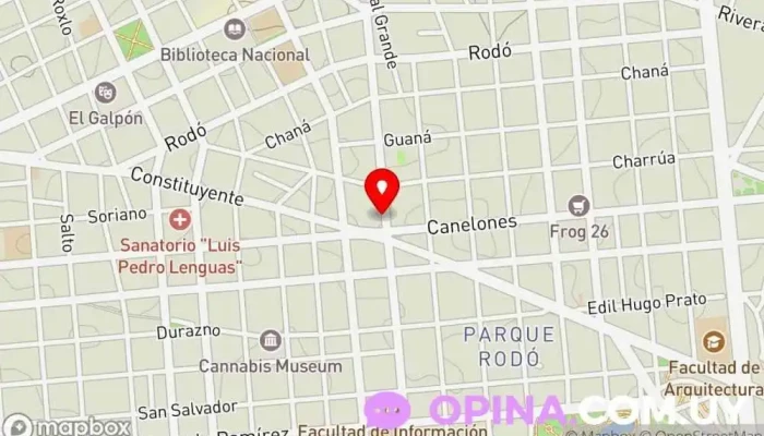 mapa de Rovira Bonilla Propiedades Agencia inmobiliaria en Montevideo