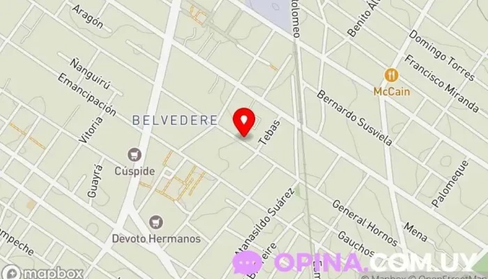 mapa de RUBIKMATICA Centro educativo, Escuela en Montevideo