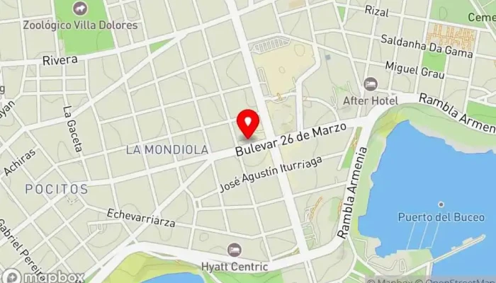 mapa de Rudy Burgers Hamburguesería, Restaurante de comida rápida, Comida a domicilio, Restaurante en Montevideo