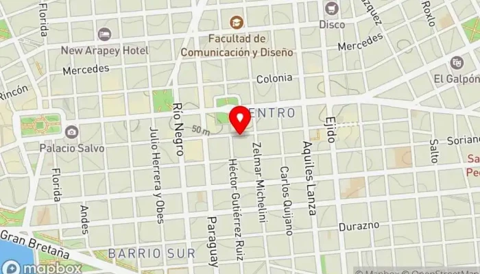 mapa de Ruffino Restaurante en Montevideo