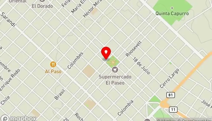 mapa de Rulo's Burguer Hamburguesería en Santa Lucía