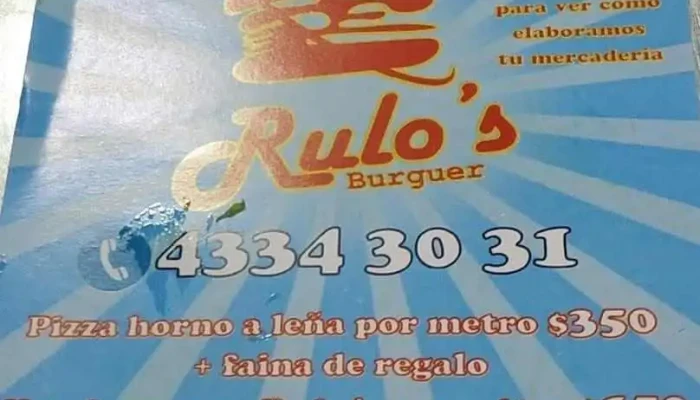 Rulos Burguer Menu - Hamburguesería