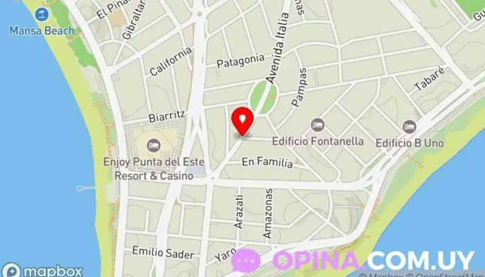 mapa de R&V Negocios Inmobiliarios Agentes inmobiliarios, Agencia inmobiliaria en Punta del Este