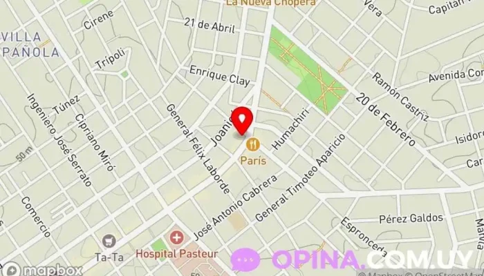 mapa de Rz. Negocios Inmobiliarios Agentes inmobiliarios en Montevideo