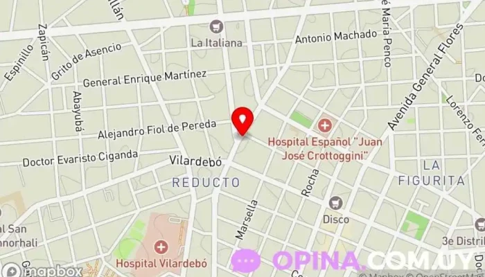 mapa de Sabonis - Arteidea Tienda de material escolar, Tienda de regalos en Montevideo