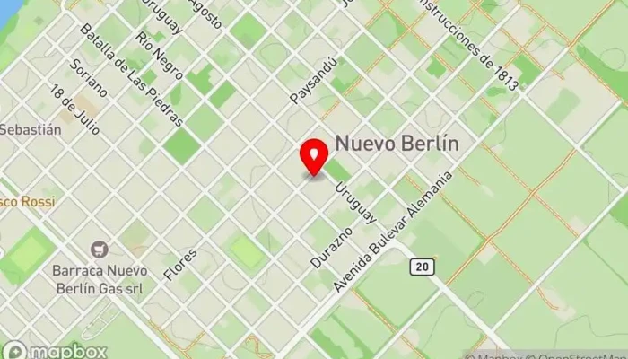 mapa de Sabor Callejero Restaurante en Nuevo Berlín