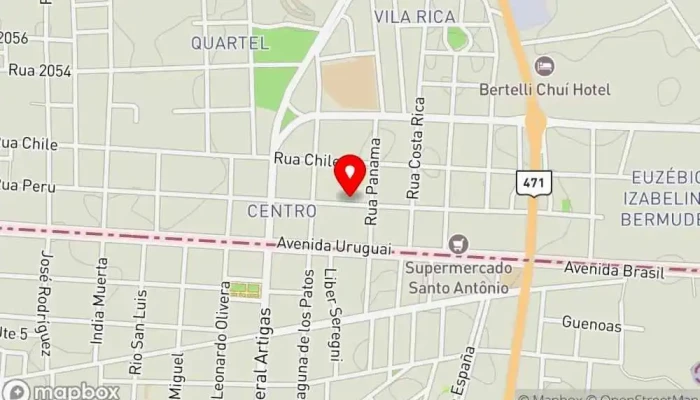 mapa de Sabor Caseiro Buffet libre en Chui