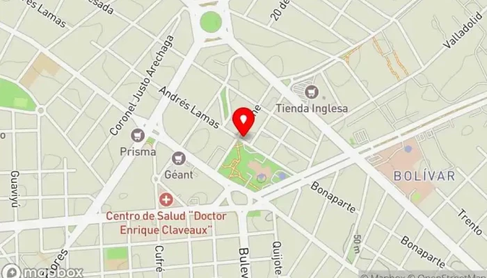 mapa de Sabor Colombia carrito de hamburguesa Restaurante de comida rápida en Montevideo