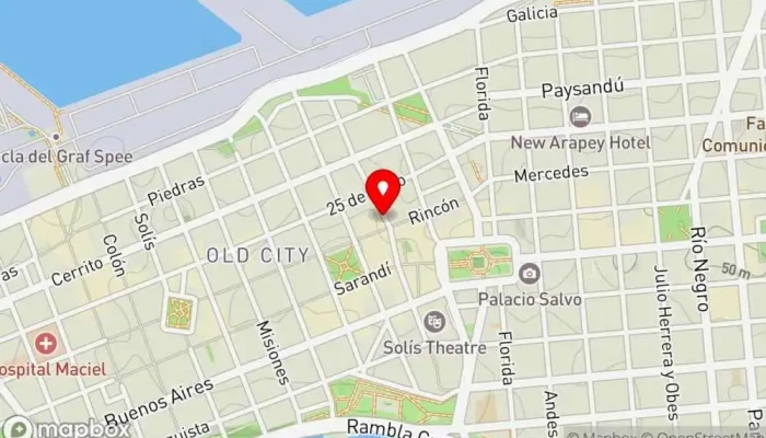 mapa de Sabor Peruano Restaurante peruano en Montevideo