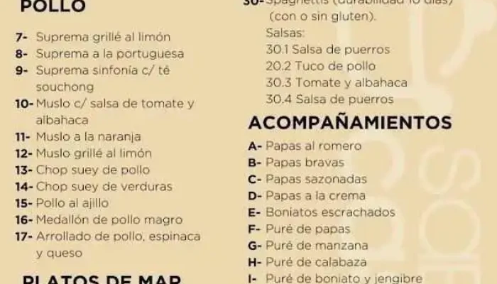 Sabores Caseros:  Menu - Comida a domicilio