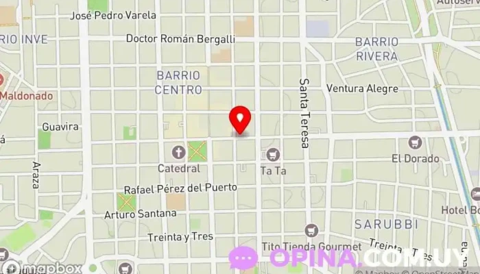 mapa de Sader Inmobiliaria Agencia inmobiliaria en Maldonado