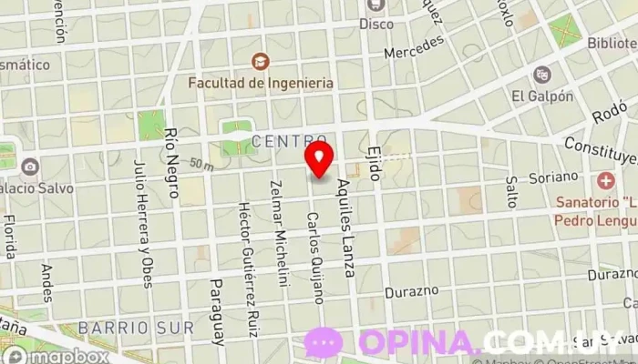 mapa de Salados Escuela De Música y Sonido Escuela de música, Escuela en Montevideo
