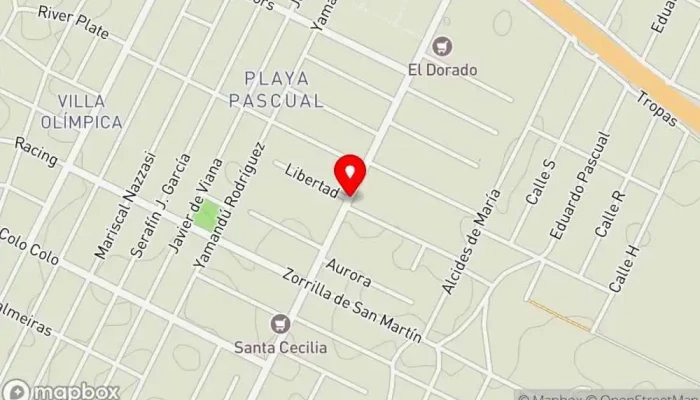 mapa de Salchipapas Restaurante de comida rápida en Ciudad del Plata