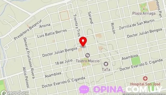 mapa de Salon Artigas Comercio en San José de Mayo