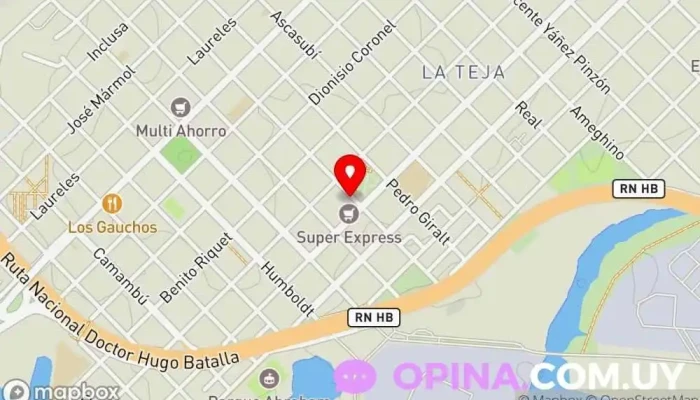 mapa de Salón Azul Papelería en Montevideo