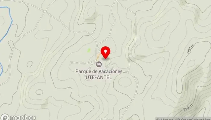 mapa de Salón Comedor del Parque Ute-Antel Restaurante en San Francisco de las Sierras