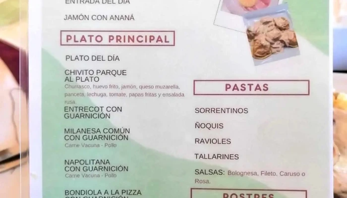 Salon Comedor Del Parque Ute Antel Menu