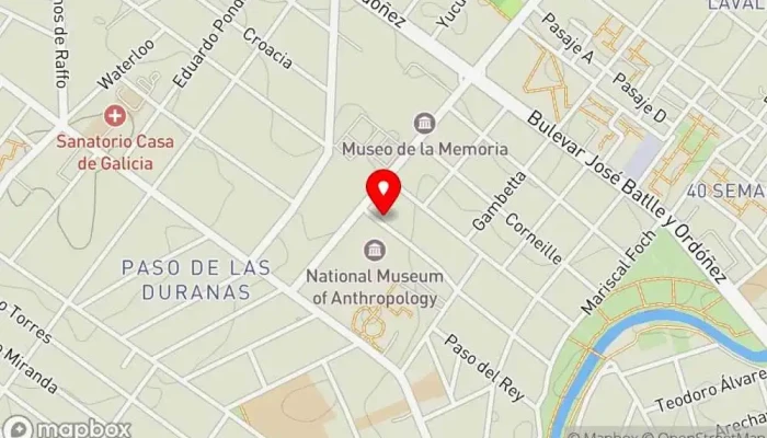 mapa de Salón Comunal Cooperativa Los Lobitos Lounge en Montevideo