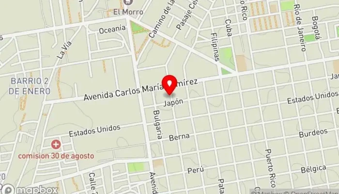 mapa de Salón de Fiestas y Eventos Girasol Lounge, Servicio de fiestas infantiles, Organizador de eventos en Montevideo