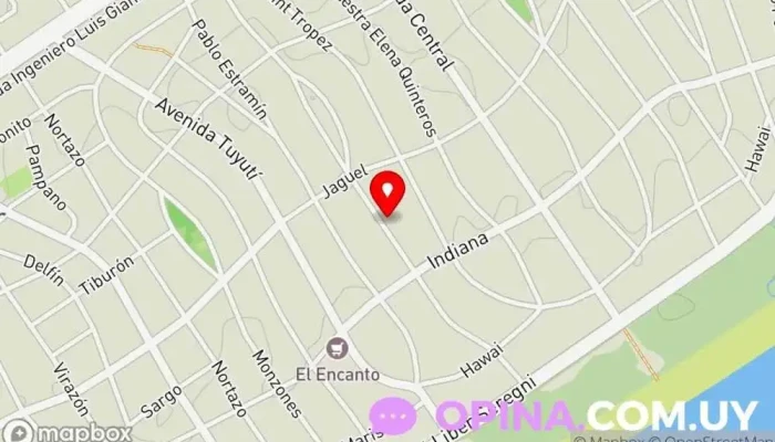 mapa de salón de uñas y Academia Paola Reccioppe Centro de estética, Centro escolar en Ciudad de la Costa