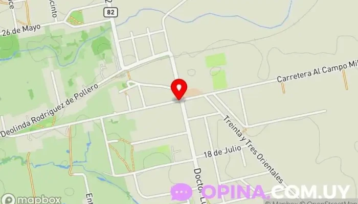 mapa de Salón El Gaucho Papelería en Empalme Olmos