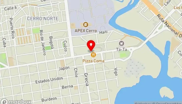 mapa de Salón la Diferencia Lounge en Montevideo