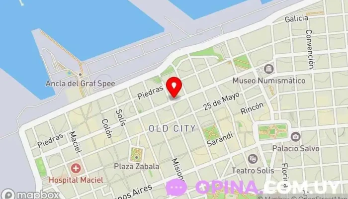 mapa de Salón Parentesis Papelería en Montevideo