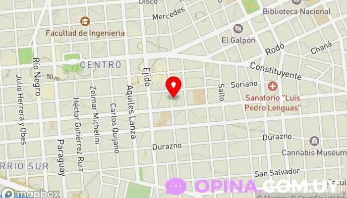 mapa de Salon Sagrado Corazón Papelería en Montevideo