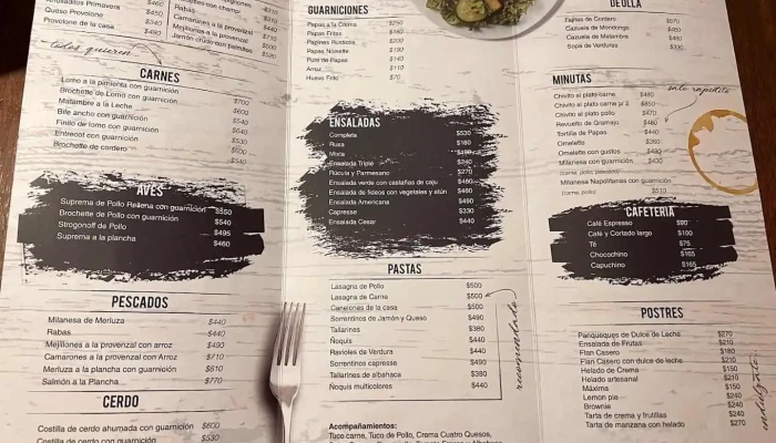 Salvaterra Menu