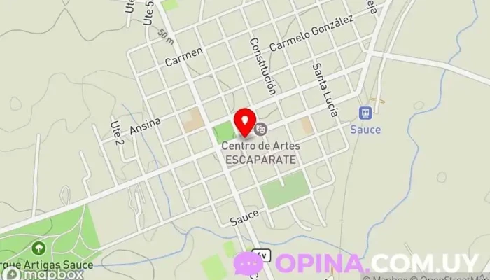 mapa de Samc Sauce Servicios médicos locales en Sauce