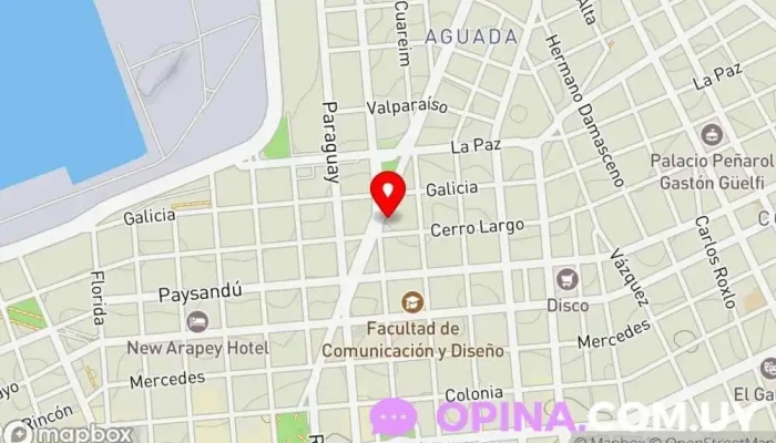 mapa de Samer Papelería, Tienda de artesanías en Montevideo