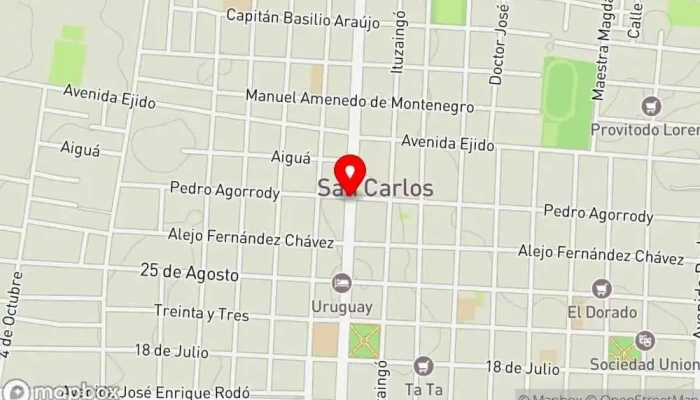 mapa de San Carlos  en San Carlos