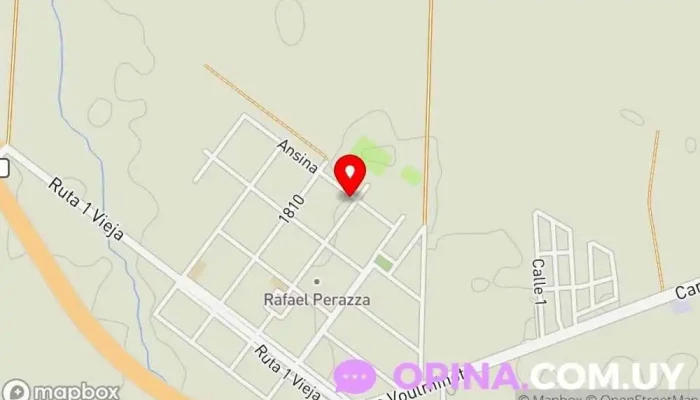 mapa de San José 653 esquina Ansina Casa rural en Rafael Perazza