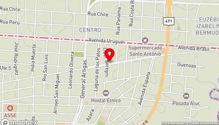 mapa de San Vicente Padel Blindex Gimnasio en Chuy