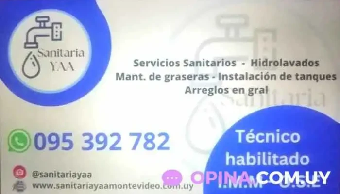 Sanitaria Yaa 095392782 - 11600 Montevideo