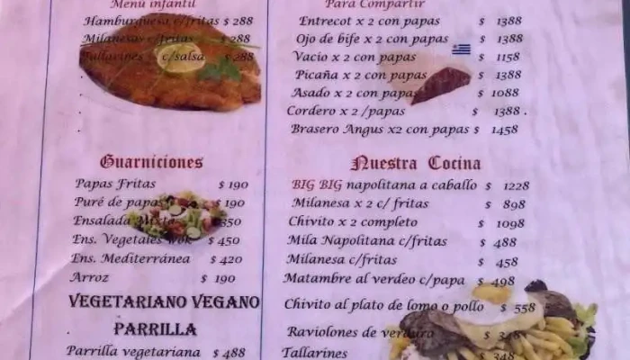 Santa Rita Restaurant Y Parrillada -  Menu - Restaurante