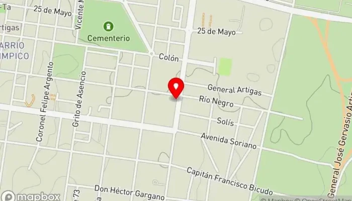 mapa de Santino Resto Bar/ Autoservicio 18 horas Tienda de alimentación en Paysandú