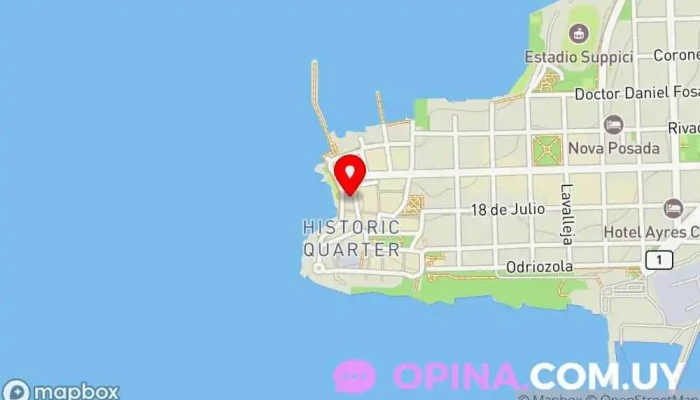 mapa de Santo Domingo Casa rural en Col. del Sacramento