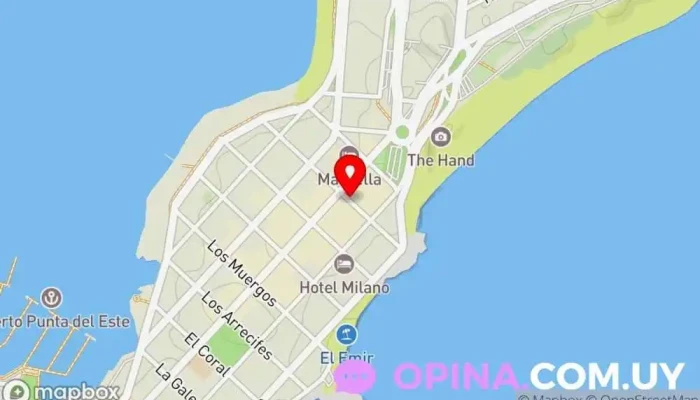 mapa de Santos Dumont Inmobiliaria Agencia inmobiliaria en Punta del Este