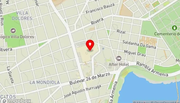 mapa de sbarro Pizzería en Montevideo