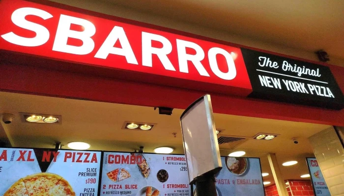 Sbarro:  Menu - Pizzería