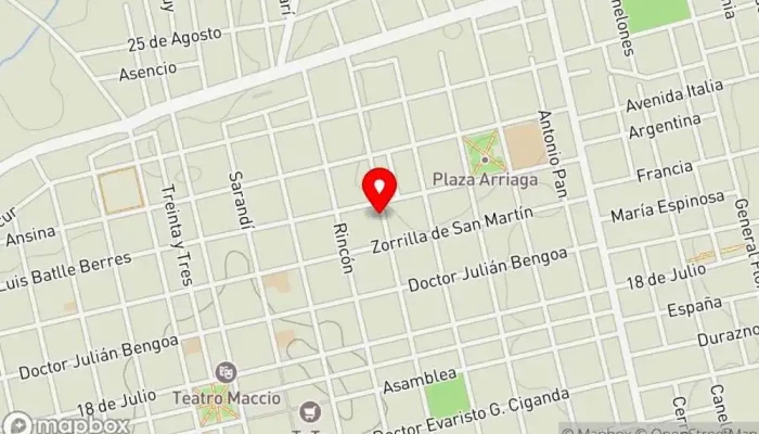 mapa de Sede de Tito Borjas Bar en San José de Mayo