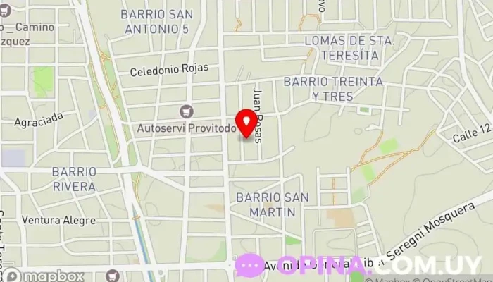 mapa de Sede G.R.E.S Nosso Imperio Escuela de samba en Maldonado