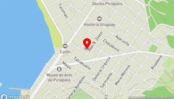 mapa de SEDE SOCIAL Y CANTINA DEL CLUB DE BOCHAS PIRIAPOLIS Bar en Piriápolis