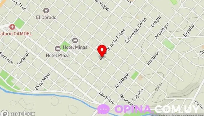 mapa de Sejas Guillén Negocios Inmobiliarios Agencia inmobiliaria en Minas