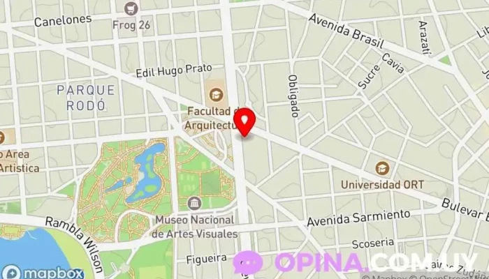 mapa de SEMM Policlínico Central Clínica ambulatoria en Montevideo