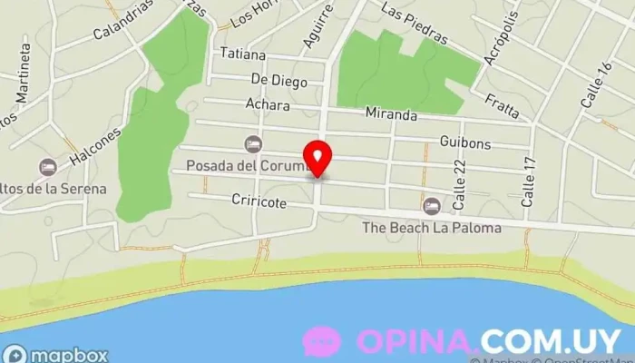 mapa de Serena Brokers Propiedades Gestoría en La Paloma